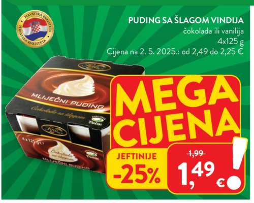 Puding sa šlagom Vindija
