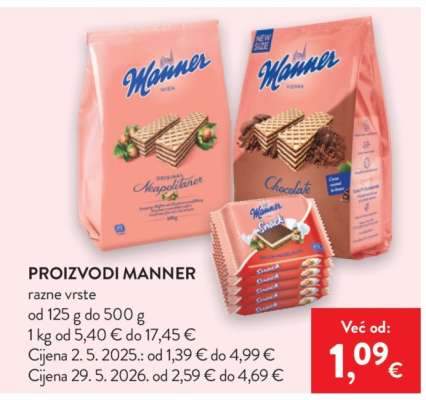 Proizvodi Manner