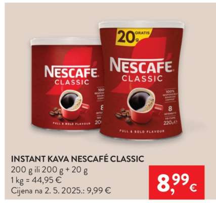 Instant kava Nescafe classic