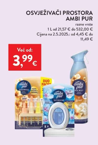 OSVJEŽIVAČI PROSTORA AMBI PUR