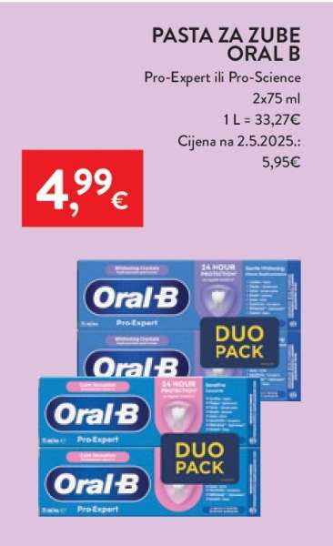 PASTA ZA ZUBE ORAL-B