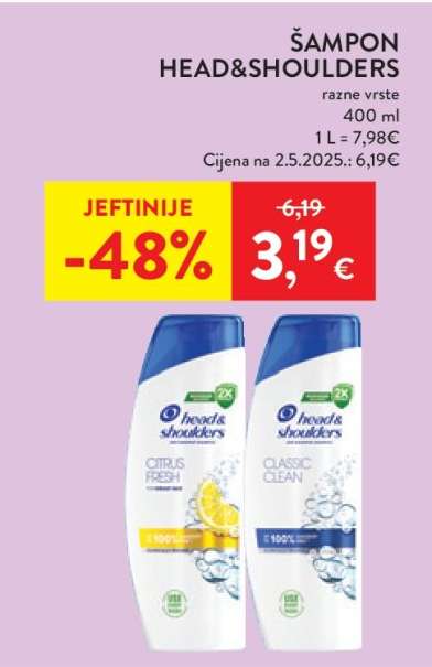Šampon Head&Shoulders