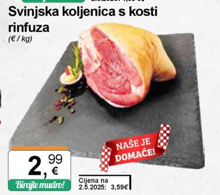 Svinjska koljenica s kosti rinfuza
