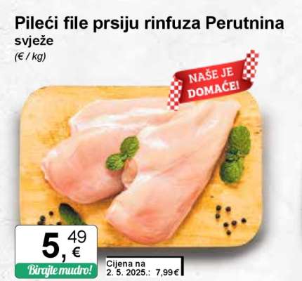 Pileći file prsiju rinfuza Perutnina