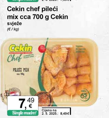 Cekin chef pileći mix cca 700 g Cekin svježe