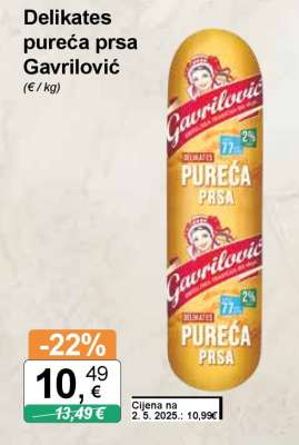 Delikates pureća prsa Gavrilović