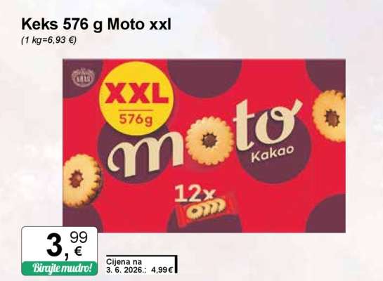 Keks 576 g Moto XXL