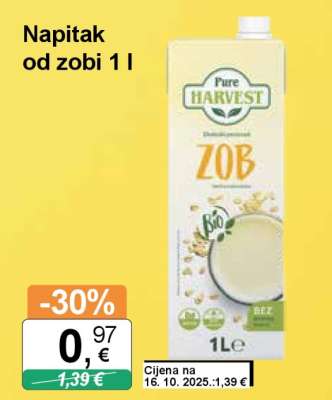 Napitak od zobi 1 l