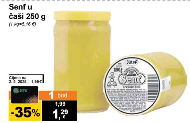 Senf u čaši 250 g