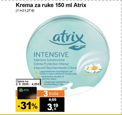 Krema za ruke 150 ml Atrix