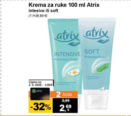 Krema za ruke 100 ml Atrix intesive ili soft