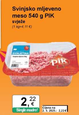 Svinjsko mljeveno meso 540 g PIK svježe