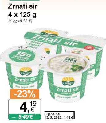 Zrnati sir 4 x 125 g