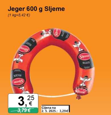Jeger 600 g Sljeme