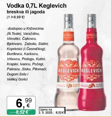 Vodka 0,7L Keglevich