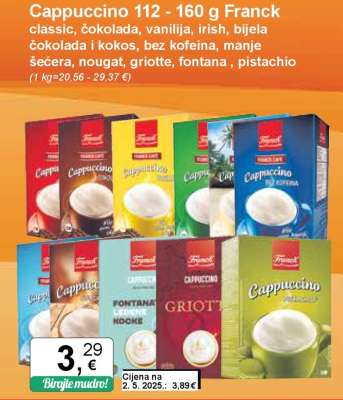 Cappuccino 112 - 160 g Franck
