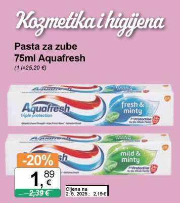 Pasta za zube 75ml Aquafresh