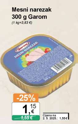 Mesni narezak 300 g Garom