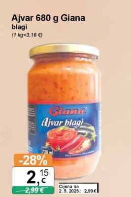 Ajvar 680 g Giana
