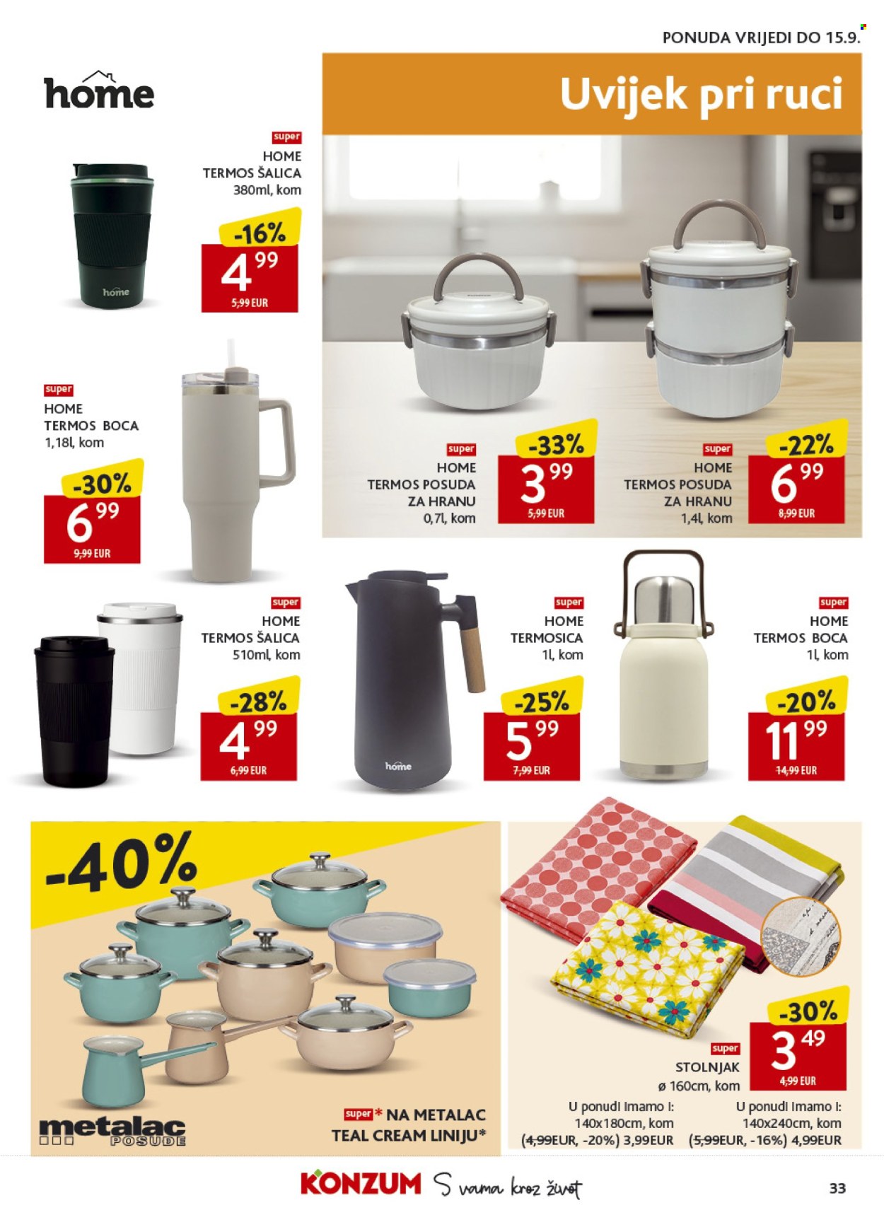 Konzum katalog - 26.08.2026. - 01.09.2026. Stranica 33