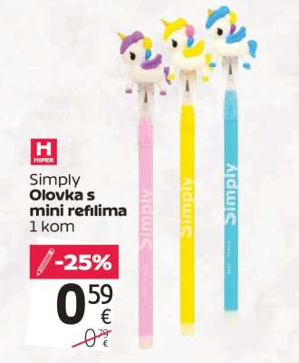 Simply Olovka s mini refilima
