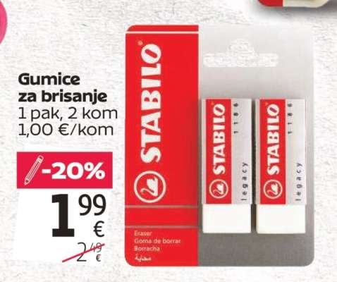 Gumice za brisanje STABILO
