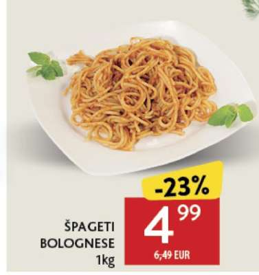 ŠPAGETI BOLOGNESE