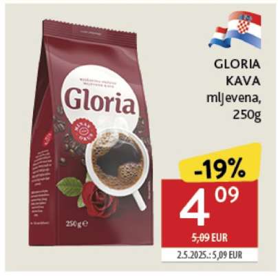 GLORIA KAVA mljevena, 250g