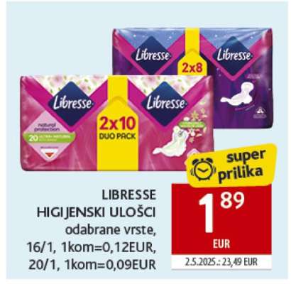 LIBRESSE HIGIJENSKI ULOŠCI