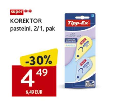 KOREKTOR pastelni, 2/1, pak