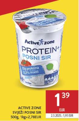 ACTIVE ZONE SVJEŽI POSNI SIR
