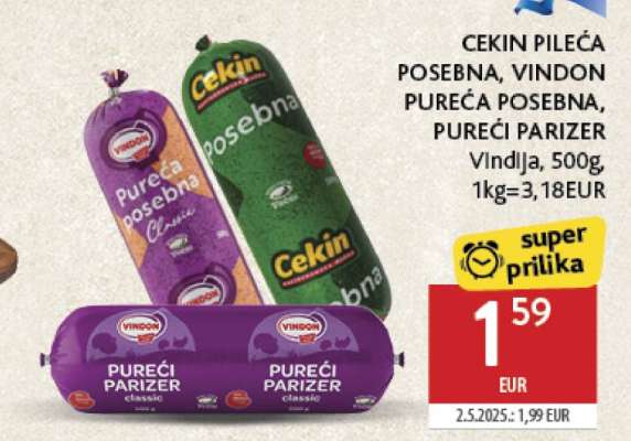 CEKIN PILEĆA POSEBNA, VINDON PUREĆA POSEBNA, PUREĆI PARIZER