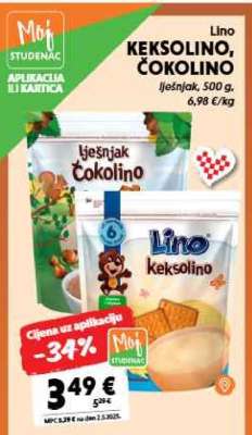 Lino KEKSOLINO, ČOKOLINO
