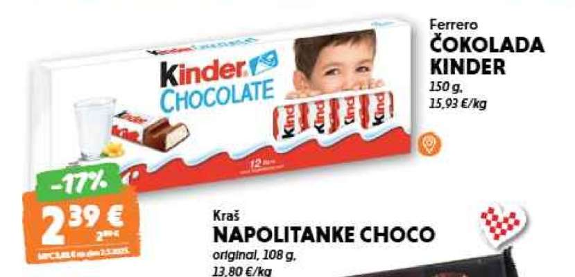 Čokolada Kinder