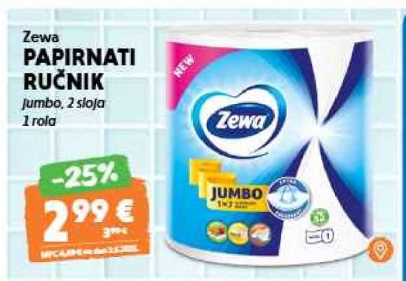 ZEWA Papirnati ručnik