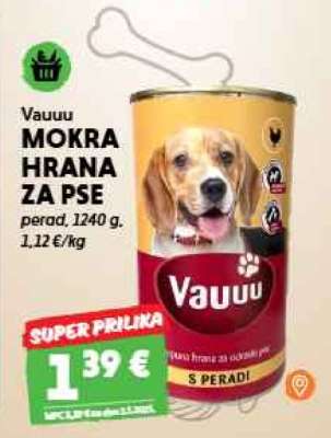 Vauuu MOKRA HRANA ZA PSE