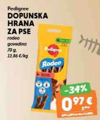 Pedigree DOPUNSKA HRANA ZA PSE