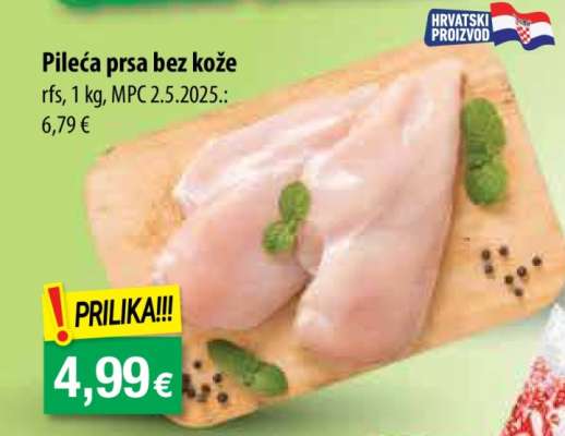 Pileća prsa bez kože