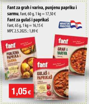 Fant za grah i variva, punjenu papriku i sarmu