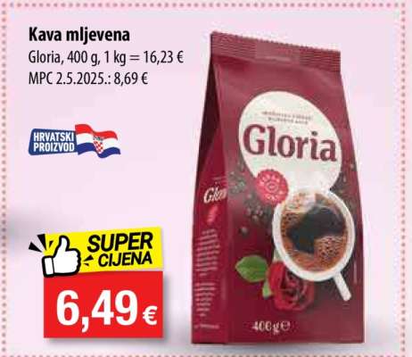 Kava mljevena Gloria