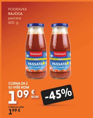 PODRAVKA RAJČICA pasirana 400 g
