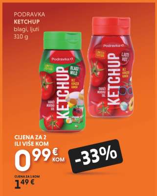 PODRAVKA KETCHUP blagi, ljuti