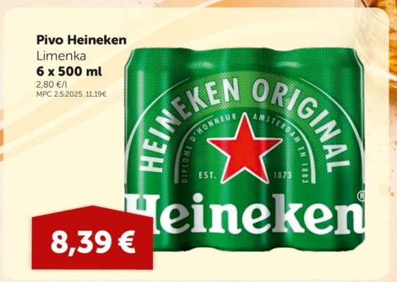 Pivo Heineken