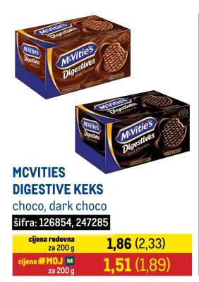 MCVITIES DIGESTIVE KEKS