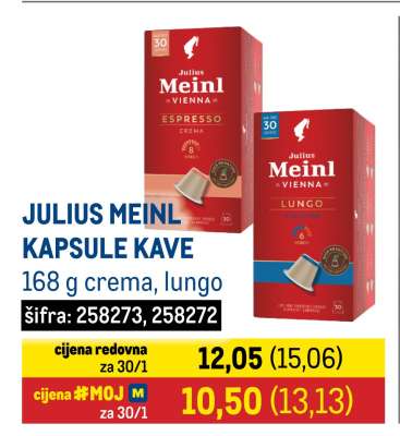 JULIUS MEINL KAPSULE KAVE