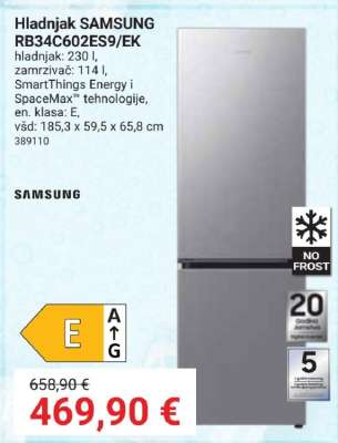 Hladnjak SAMSUNG RB34C602ES9/EK