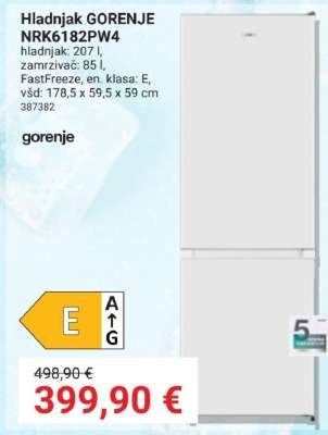 Hladnjak Gorenje NRK6182PW4