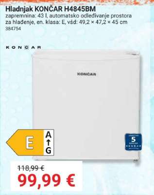 Hladnjak KONČAR H4845BM