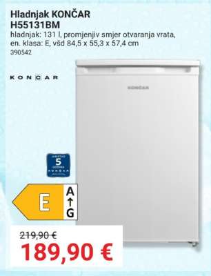 Hladnjak KONČAR H55131BM