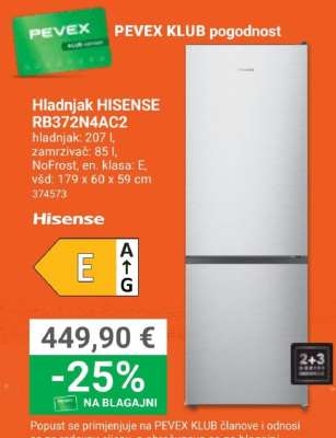 Hladnjak HISENSE RB372N4AC2